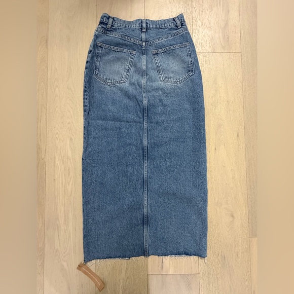 NEW REFORMATION Nila Long Denim Skirt- size 26W - Picture 5 of 8